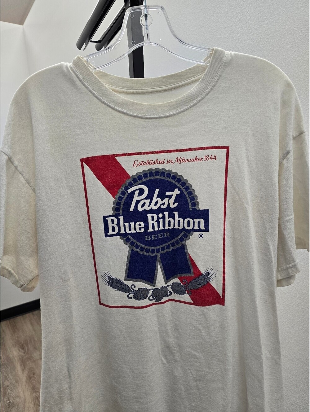 Pabst Blue Ribbon PBR T-Shirt Lot 7 Men's L XL Beer Tees